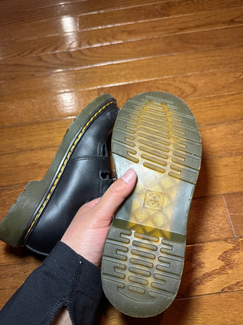 Dr. Martens Black Double-Buckle Mary Jane Shoes Kids US 2 - Picture 8 of 12